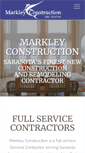 Mobile Screenshot of markley-construction.com